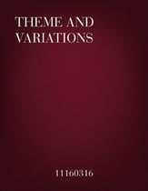 Theme and Variations piano sheet music cover